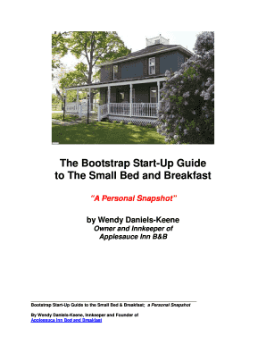 Bootstrap Startup Guide to the Small B&B.wps