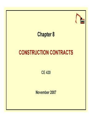 Types of engineering contracts pdf - Chapter 8 CONSTRUCTION CONTRACTS