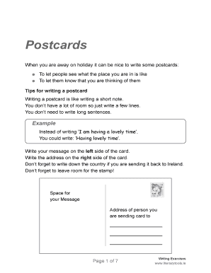 Postcard Writing Guide