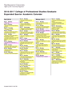Neu Academic Calendar 2022 Fillable Online Expanded Quarter Academic Calendar Fax Email Print -  Pdffiller
