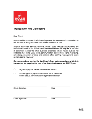 Fillable Online Transaction Fee Disclosure - WordPress.com Fax Email ...