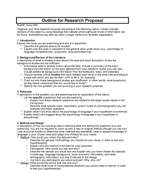 apa term paper outline template