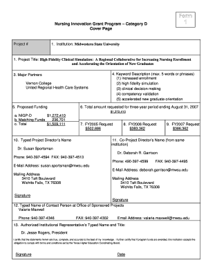 Sample grant proposal for small business pdf - Nursing Innovation Grant Program - Example of Winning Proposal