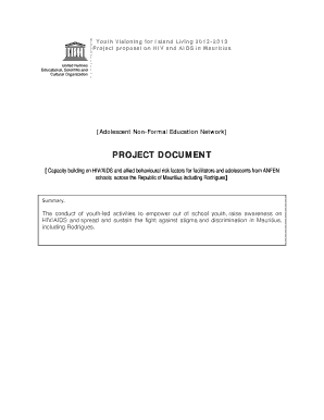 Simple project proposal example pdf - Template FOUNESCO-YV-UBRAF 2012-2013 Project Proposal Template corrected version 1 2 .doc