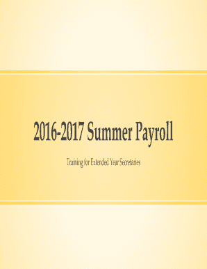 Salary payroll xls excel sheet - Training for Extended Year Secretaries