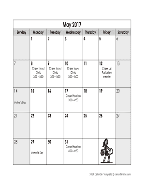 May 2017 calendar - 2017 Monthly Calendar - CalendarLabs.com. 2017 Monthly Calendar - CalendarLabs.com