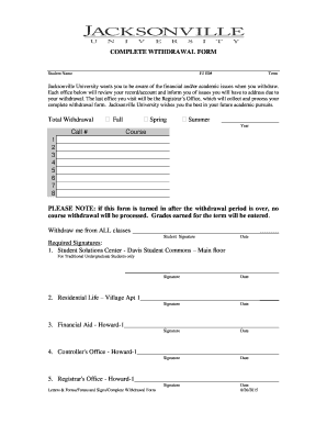 Fillable Online Complete Withdrawal for Traditional UG Fax Email Print ...