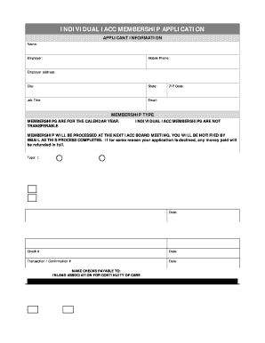 Fillable Online Membership application form - IACCSoCal.org Fax Email Print - pdfFiller