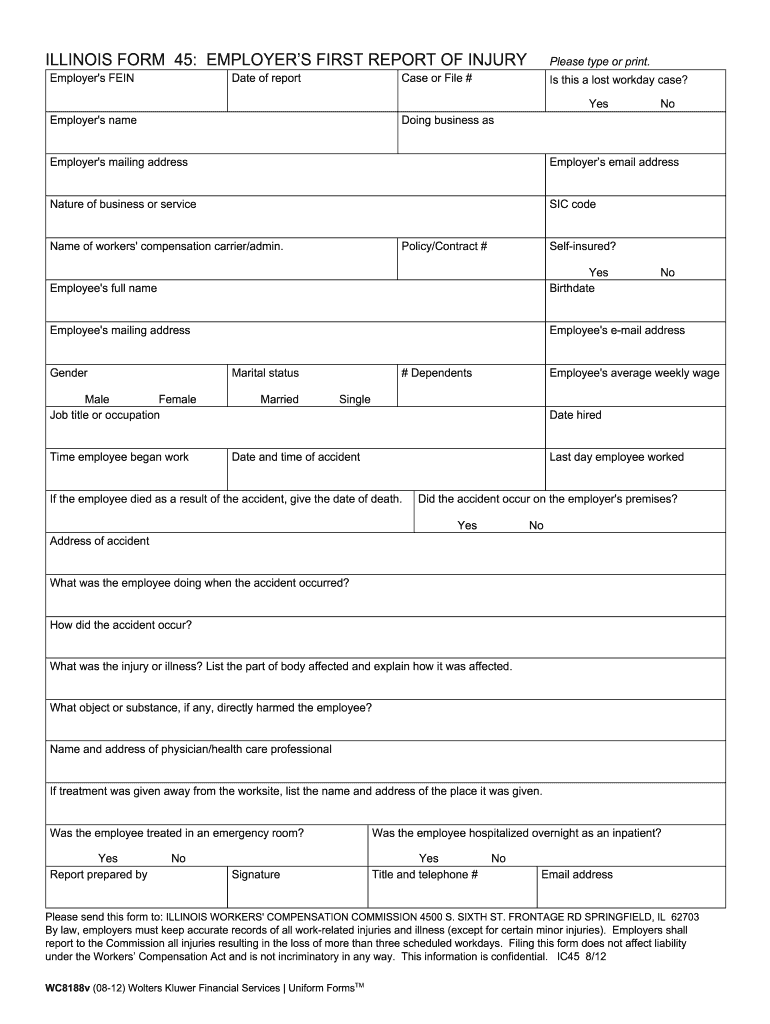 form 45 pdf Preview on Page 1