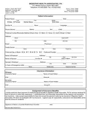 Fillable Online pt info form1 Fax Email Print - pdfFiller