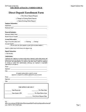 EMPLOYEE STATUS FORM - SAP Center