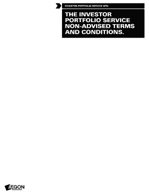 IPS non-advised Terms and Conditions - Investor Portfolio Service