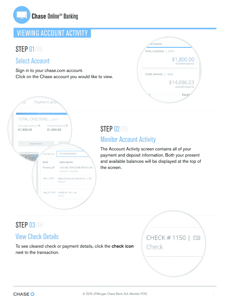 Fillable Online Chase OnlineSM Banking Fax Email Print pdfFiller