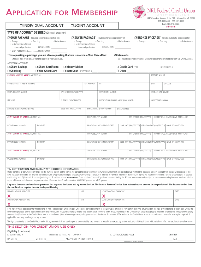 application membership Preview on Page 1