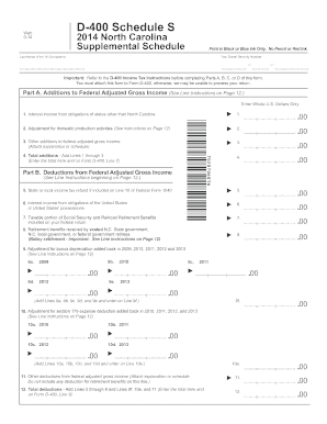 Fillable Online D-400 Schedule S - FileYourTaxes.com Fax Email Print ...