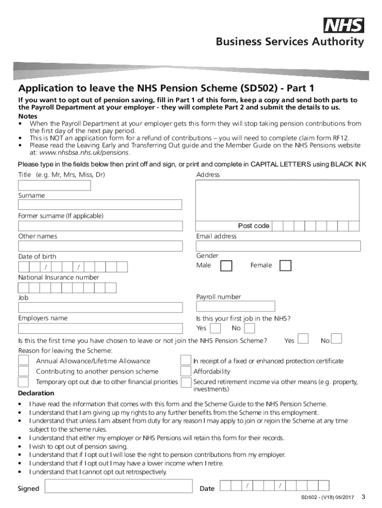 sd502 form word Preview on Page 1