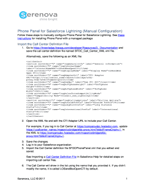 Fillable Online Phone Panel for Salesforce Lightning (Manual ...