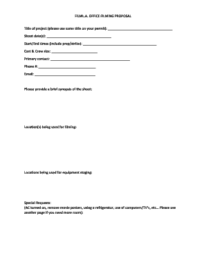 Fillable Online Guidelines for filming at Fax Email Print - pdfFiller