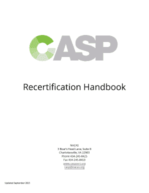 Recertification Handbook - NACAS