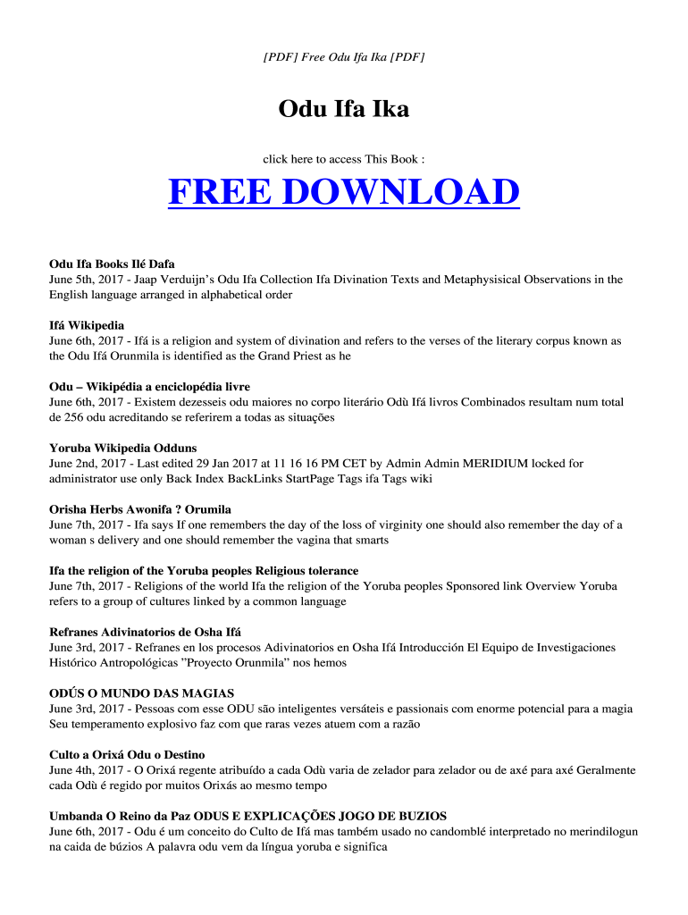 256 odu ifa pdf free download Preview on Page 1