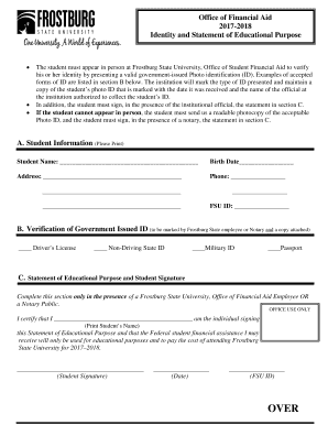 statement of educational purpose form liberty university