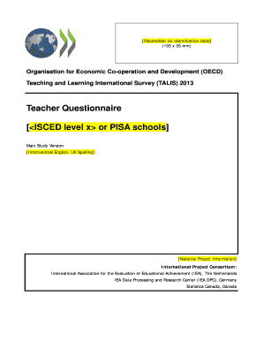 TALIS Teacher Questionnaire