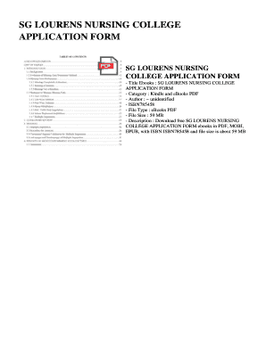 SG LOURENS NURSING COLLEGE APPLICATION FORMS 2024 PDF DOWNLOAD visual data 4