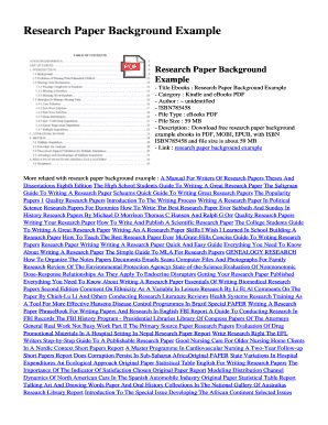 Fillable Online Research Paper Background Example. Research Paper Background  Example Fax Email Print - pdfFiller