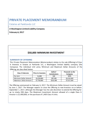 private placement memorandum - Manhattan Street Capital