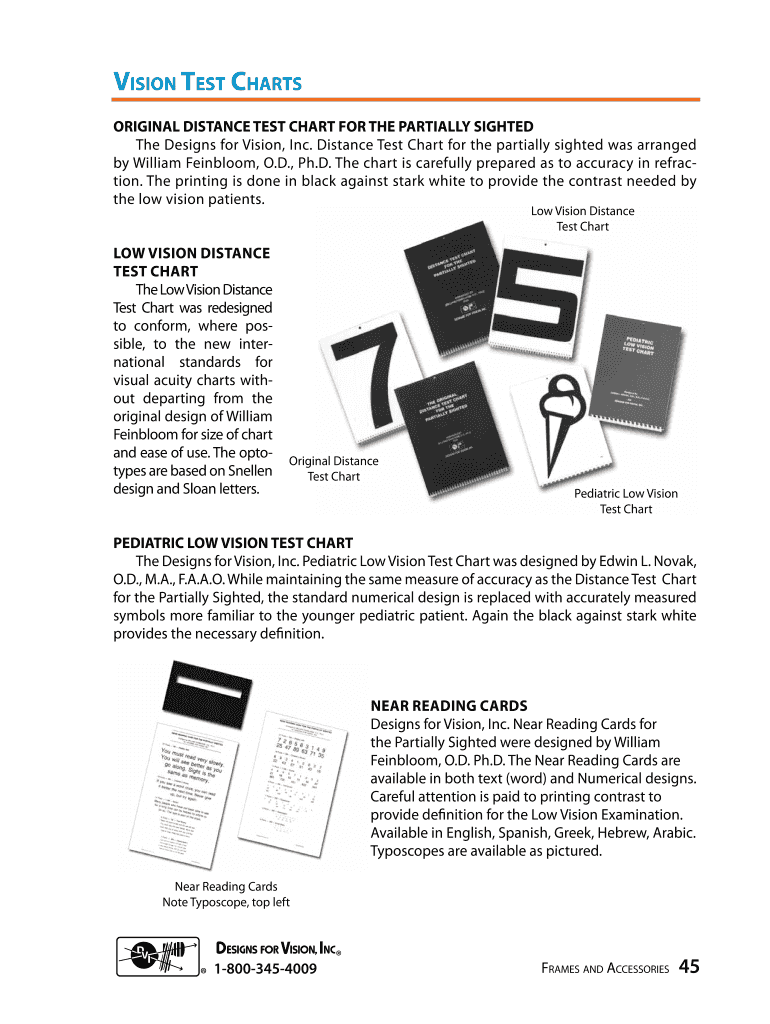 Fillable Online Vision Test Charts Fax Email Print - pdfFiller