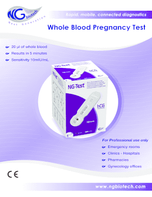 Blood Pregnancy Test Near Me Free - pregnancy test
