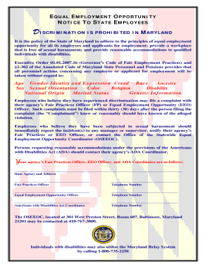 Fillable Online Equal Employment Opportunity (EEO) Poster in English ...