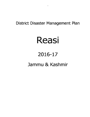 District Disaster Management Plan