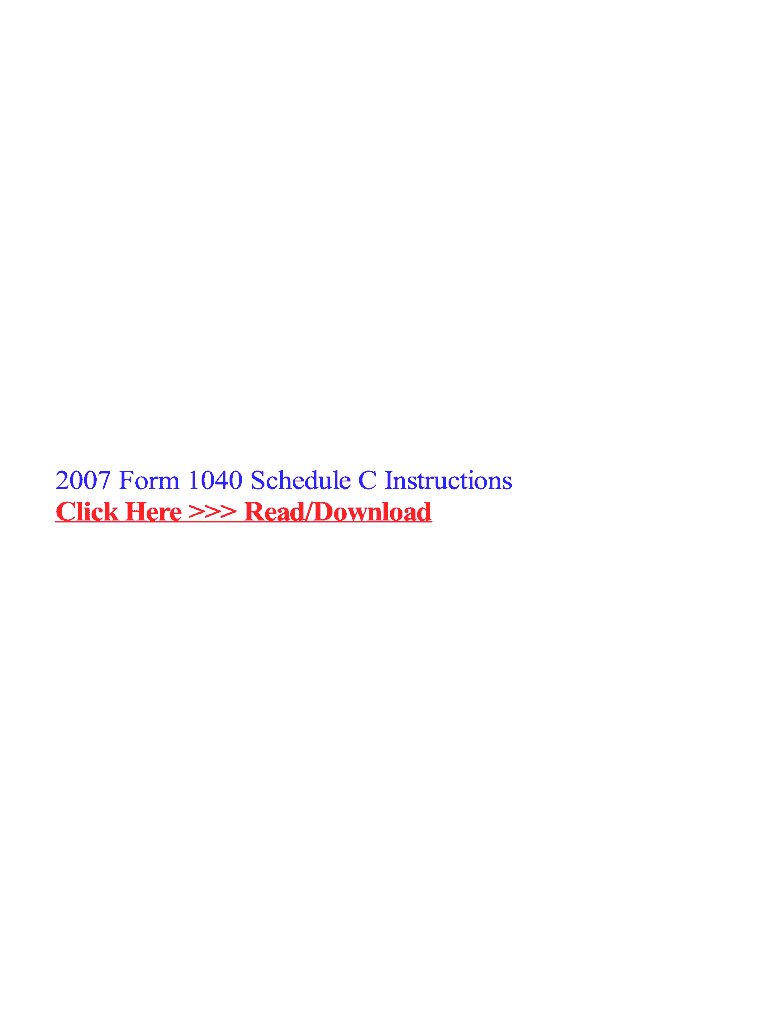 fillable-online-2007-form-1040-schedule-c-instructions-fax-email-print