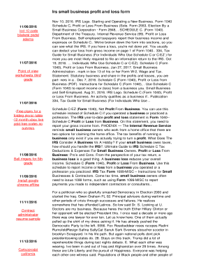 Fillable Online Irs small business profit and loss form - mnx.pivot