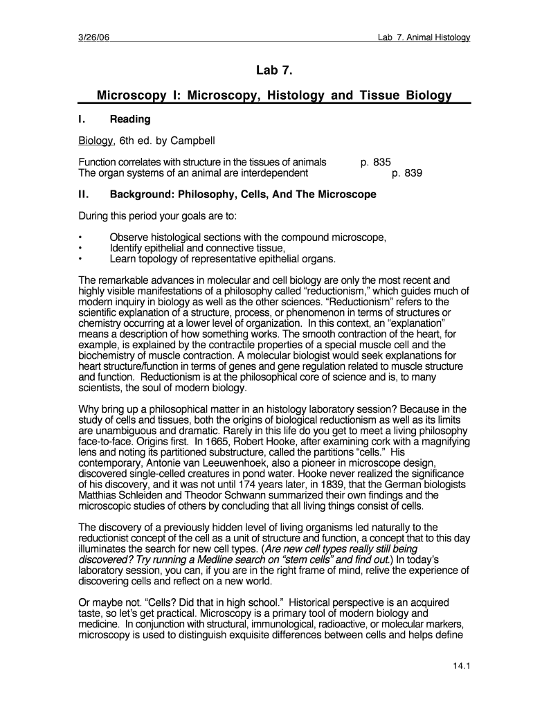 Fillable Online Animal Histology Fax Email Print pdfFiller