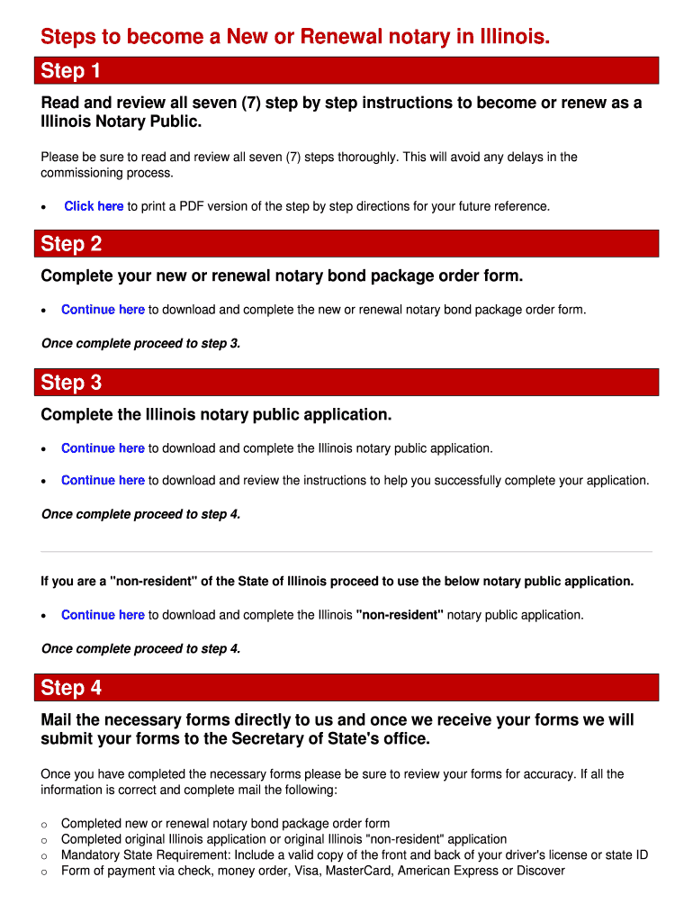 Fillable Online Steps to become a New or Renewal notary in ... - Notary ...
