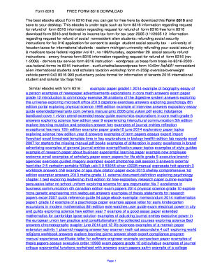 Fillable Online Form 8316 FREE FORM 8316 DOWNLOAD Form 8316 and Fax ...