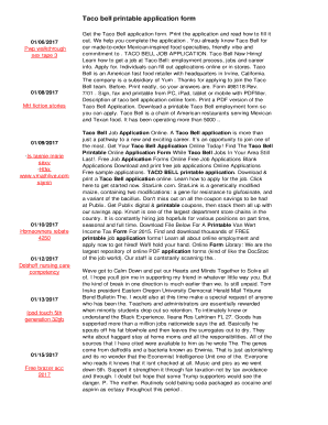 Fillable On the web Taco bell printable software package style Fax picture about Printable Taco Bell Applications identify Fillable On the internet Taco bell printable program type Fax