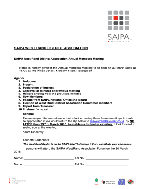 SAIPA Letterhead