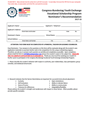 Fillable Online Form 2 Nominator 39 S Recommendation