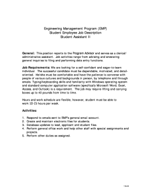duties of student assistant duties of student assistant
