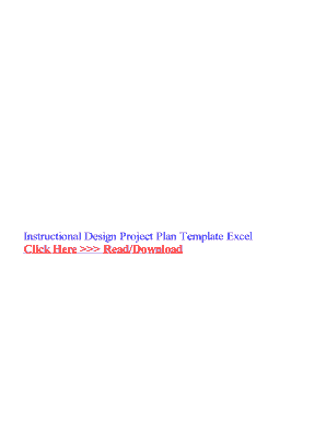 Fillable Online Instructional Design Project Plan Template Excel Fax Fillable Online Instructional Design Project Plan Template Excel Fax