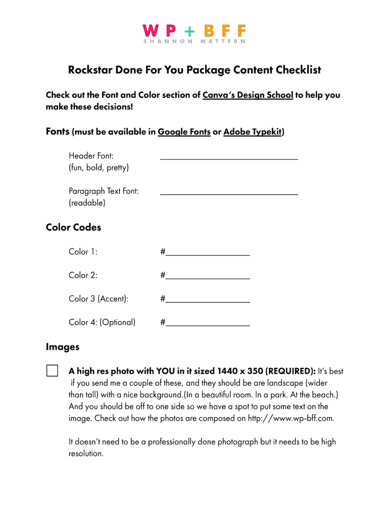 Fillable Online Checklist.pages Fax Email Print - pdfFiller