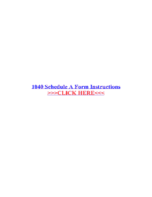 Fillable Online 1040 Schedule A Form Instructions Fax Email Print ...