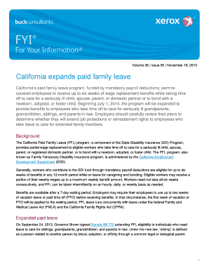 Fillable Online California expands paid family leave Fax Email Print ...