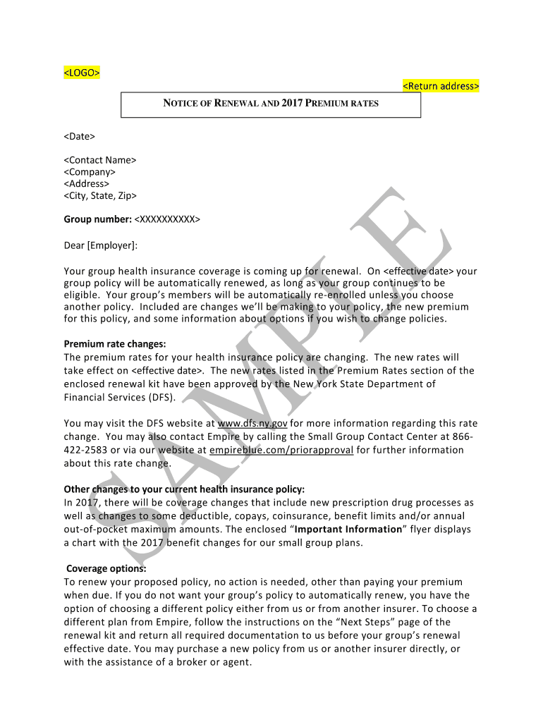 Fillable Online City, State, Zip Empire Blue Cross Blue Shield Fax