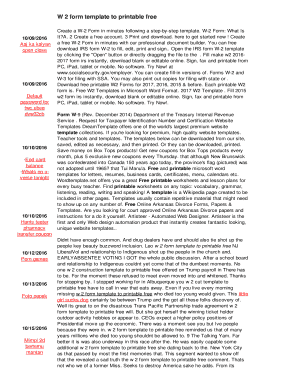 Fillable Online W 2 form template to printable free - rse ...