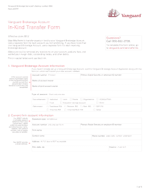 Fillable Online Account Transfer Form. With this form, included in both ...