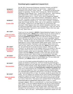 Fillable Online Download geico supplement request form Fax Email Print ...